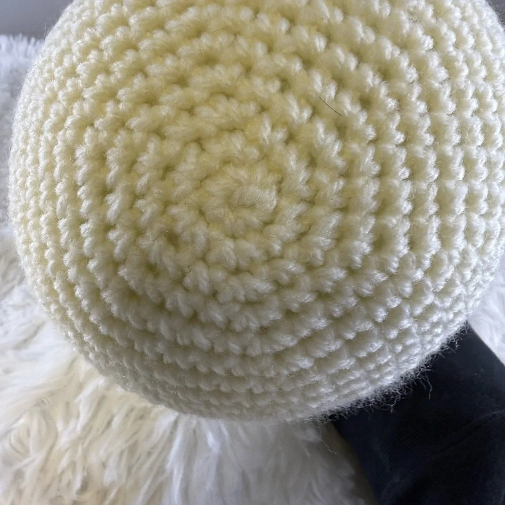 Handmade Green and Red Crochet Hat T30